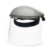 Sellstrom Advantage Face Shield - Lightweight Mask with Crown & Ratchet Headgear, for Work, Grinding, Cutting - ANSI Z87.1 - Clear Uncoated Polycarbonate Window