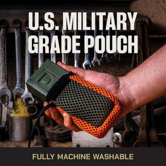 Duke Cannon Tactical Scrubber Soap Pouch - U.S. Military-Grade, Coarse and Soft Mesh, 550 Paracord, Shower Hygiene Essential for Men's Bar Soap