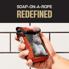 Duke Cannon Tactical Scrubber Soap Pouch - U.S. Military-Grade, Coarse and Soft Mesh, 550 Paracord, Shower Hygiene Essential for Men's Bar Soap